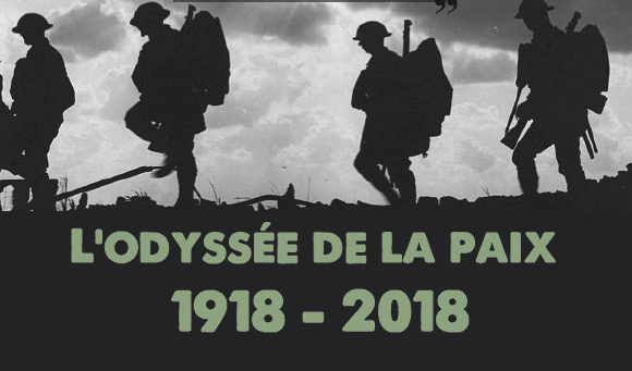 odyssée de la paix soldats qui marchent