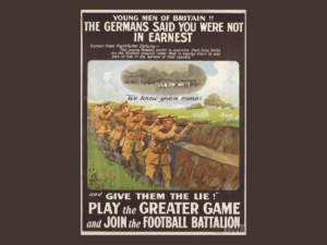 Affiche de propagande pour recrutement de sportifs britanniques