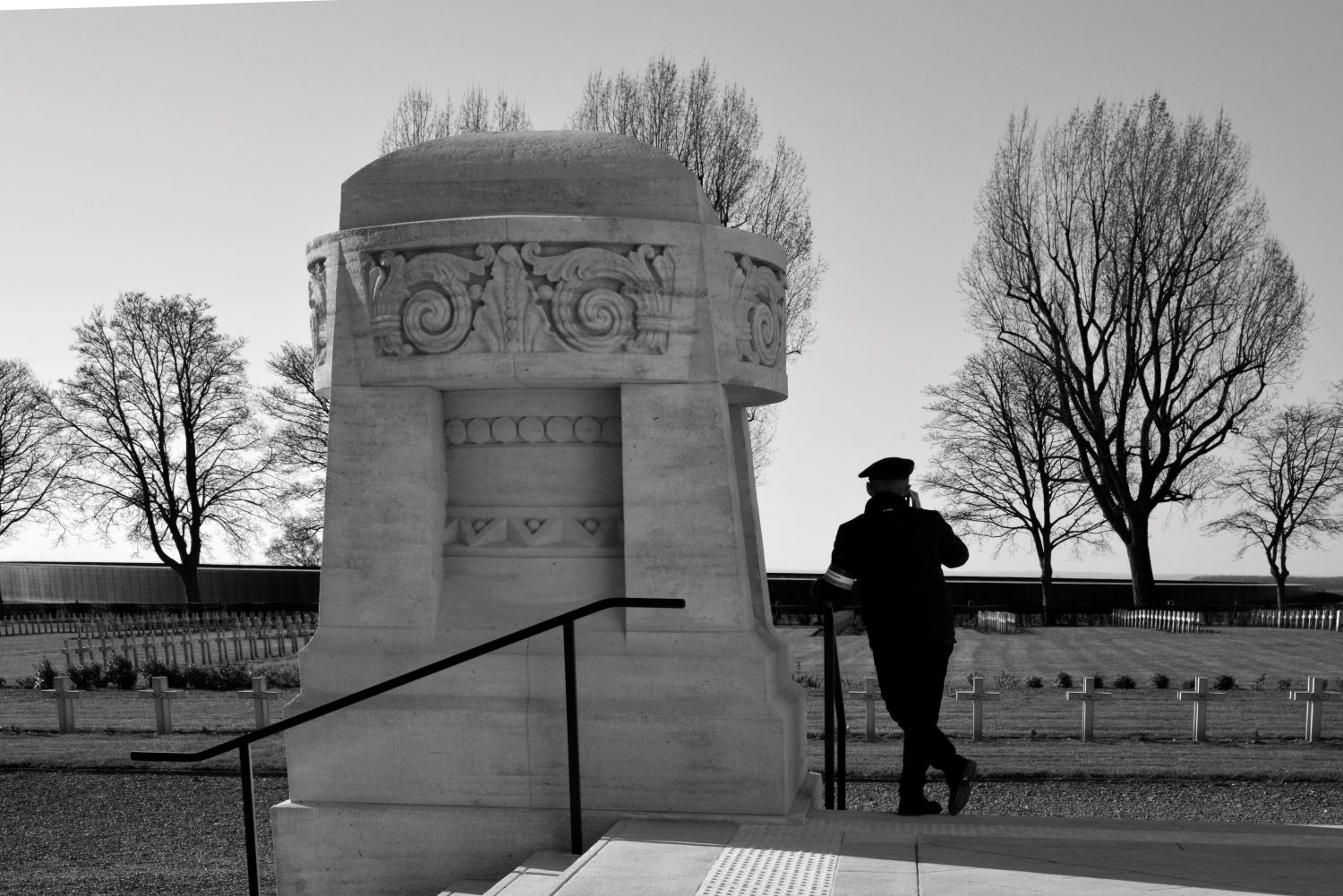Garde d'honneur sur la nécropole Notre-Dame de Lorette ©Patrick Devresse
