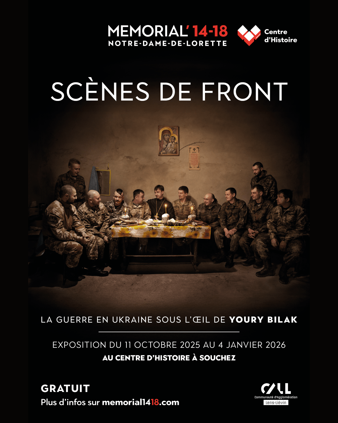 Affiche Scènes de front format 45